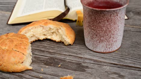 Bible-with-Chalice-and-Bread.-Shot-with-Slider.-Tilt.