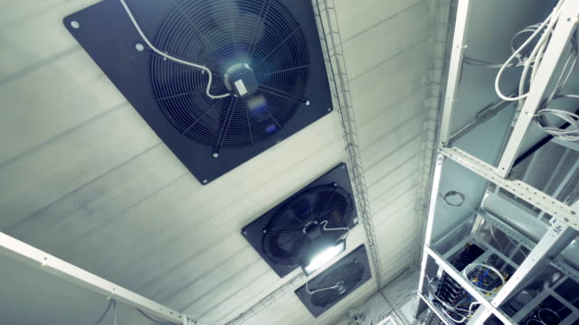 Cooling-system-with-lot-of-industrial-fans-in-a-cryptocurrency-mining-factory.