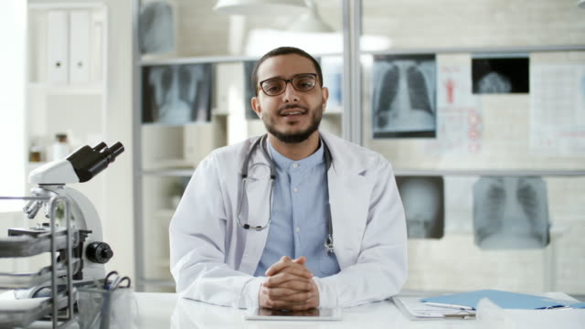 Black-Male-Doctor-Talking-to-Camera