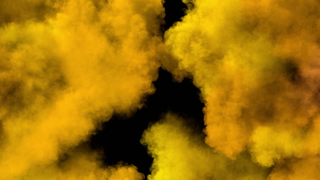 Spreading-colored-smoke,-wiping-frame-horizontally.-Long-distance.