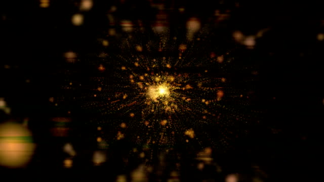 Abstract-gold-explosion-star-with-gloss-and-lines-background-and-black-glitch-lines-effect.