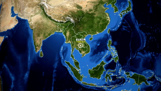 EARTH-ZOOM-IN-MAP---THAILAND-SURIN