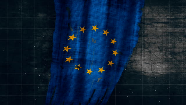 4K-Europa-Grunge-Flagge