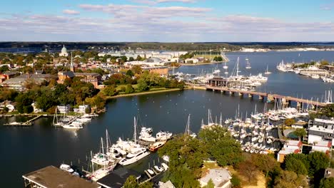 Aerial-Harbor-View-Military-Academy-Annapolis-Capital-City-of-Maryland