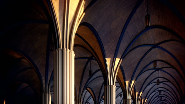 Aufnahmen-von-schönen-gotischen-Decke
