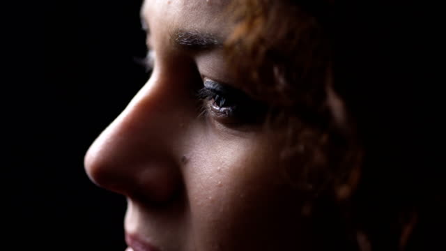 Close-up-on-Crying-woman:sadness,-despair,-depression.-She-lost-her-job