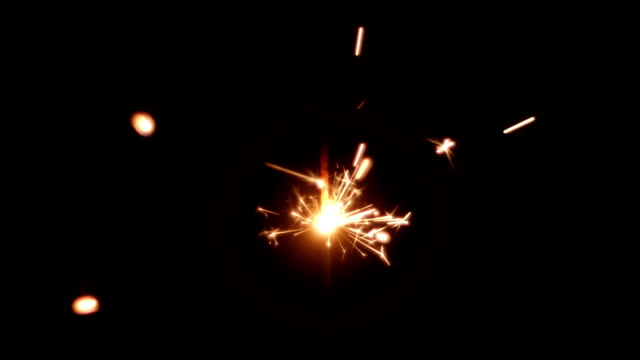 Christmas-sparkler-lights-on-black-background