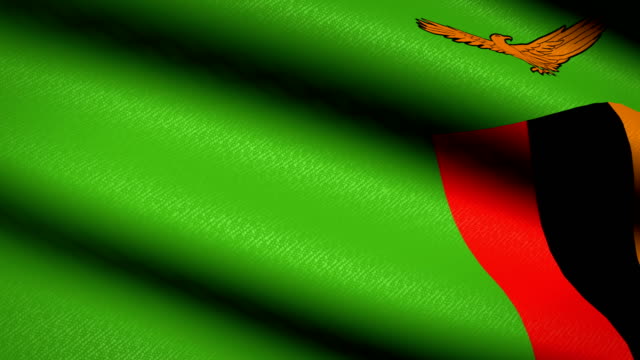 Zambia-bandera-ondeando-textil-textura-de-fondo.-Seamless-Loop-animación.-Pantalla-completa.-Cámara-lenta.-Vídeo-de-4-K