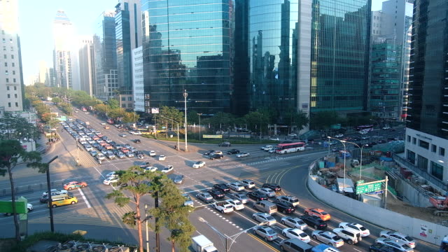Ansicht-der-Stadt-von-Südkorea-Seoul