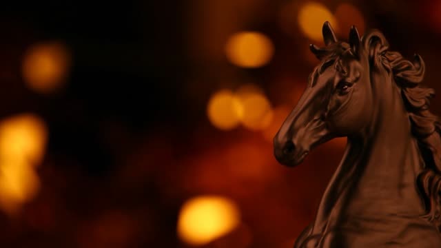 Black-Horse-Gold-Bokeh-Hd-footage