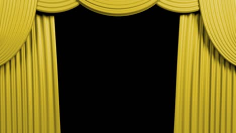 Yellow-Opening-Curtain-With-Alfa-Background