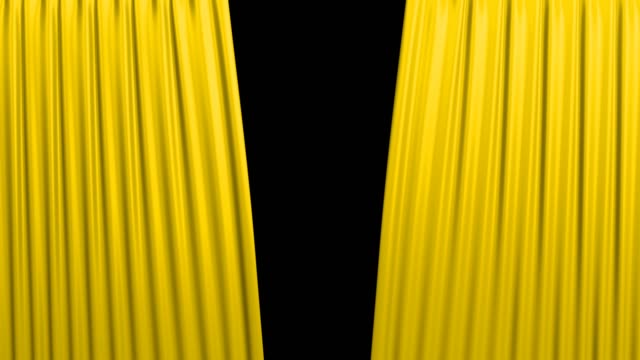 Gelbe-Eröffnung-Vorhang-mit-Alfa-Hintergrund
