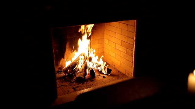 Fire-in-the-fireplace