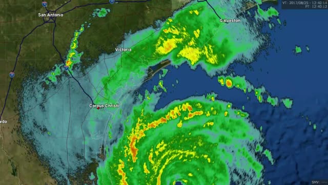 Lapso-de-tiempo-de-Doppler-Radar-de-2017-huracán-Harvey-Landfall