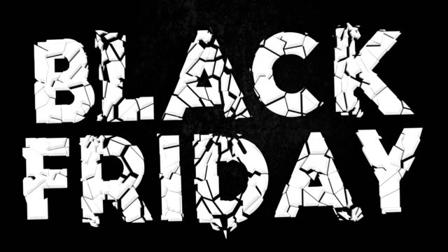 Black-Friday-Sale-text,-shatter-effect-on-grunge-background.
