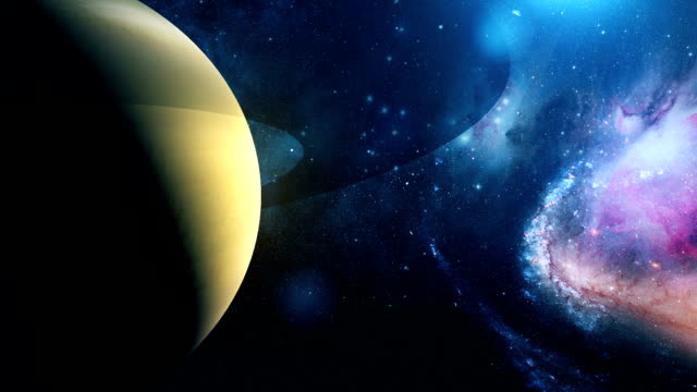 Realistischer-Planet-Saturn-aus-dem-Weltraum