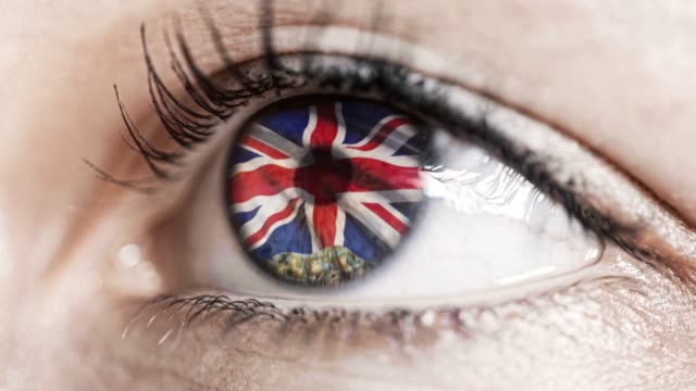woman-green-eye-in-close-up-with-the-flag-of-United-Kingdom-in-iris-with-wind-motion.-video-concept