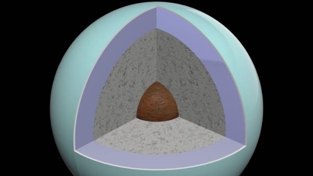 Uranus-structure---realistic-interior---the-center-arrives