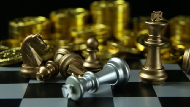 The-abstract-Chess-game--board-close-up-footage.
