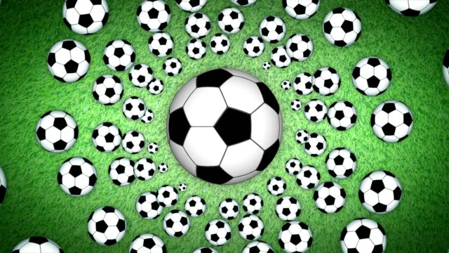 Futbol-bola-animación,-Renderización,-Fondo,-lazo