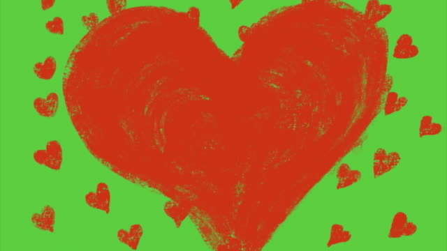 video-con-fondo-verde-de-corazón