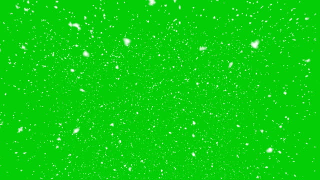 Fallender-Schnee-Animation-grüner-Bildschirm