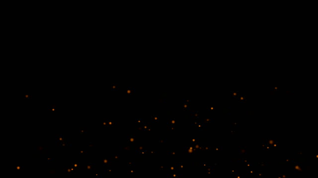 Gold-falling-powder-glitter-confetti-dots-on-black-background-for-overlay-in-digital-computer-futuristic-technology-concept.-Abstract-illustration.