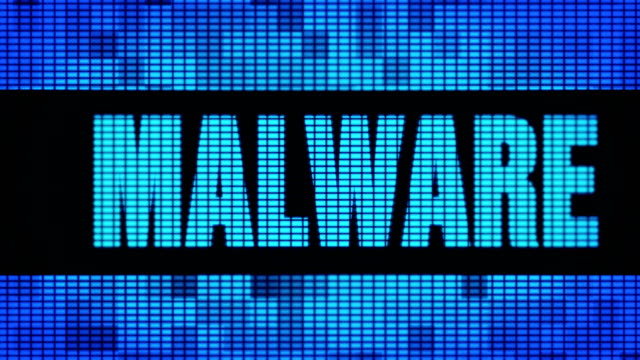 Malware-Front-Text-desplazamiento-LED-pared-pannel-pantalla-cartel