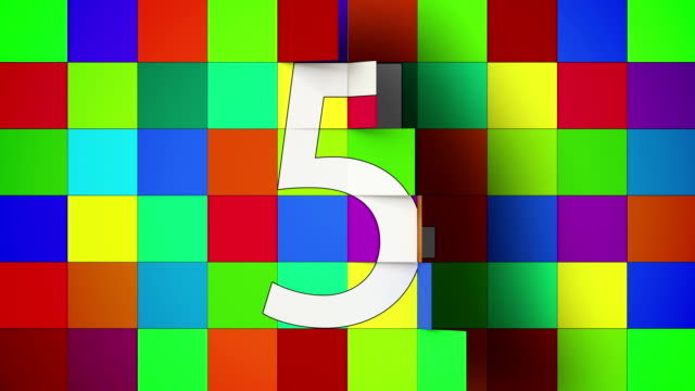 Colorful-countdown-made-of-square-tiles.