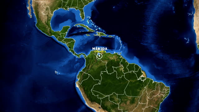 EARTH-ZOOM-IN-MAP---VENEZUELA-MERIDA