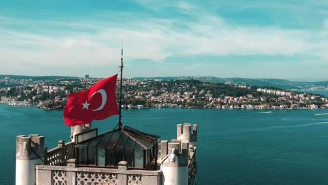 Bosporus-türkische-Flagge