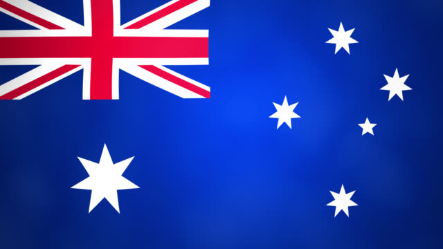 Australien-Land-winken-3D-Flagge-Duo-Übergang-Hintergrund
