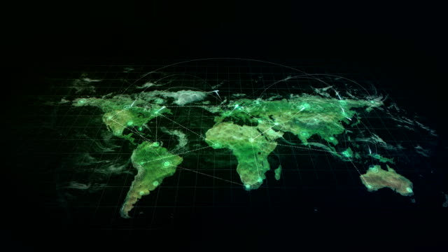 Hologram-Connections-World-Map-Green