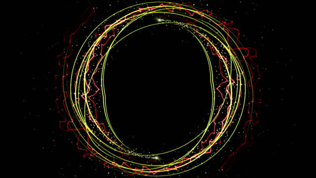 Magische-Partikel-Ring-abstrakten-Hintergrund,-Animation,-Rendering,-Schleife