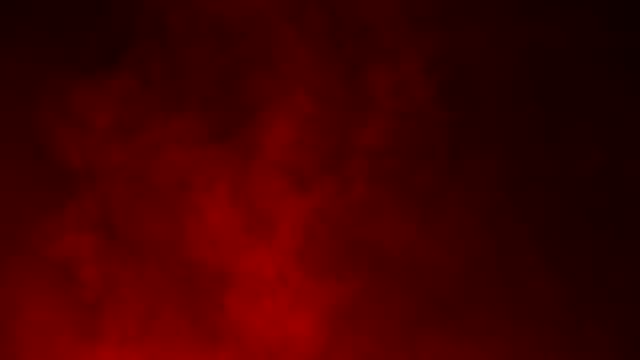 Abstract-Red-Smoke-Like-Cloud-Wave-Effect-On-Black-Background,-Flowing
