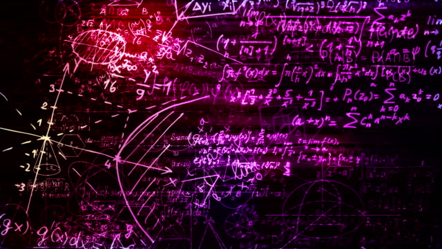 Las-fórmulas-matemáticas-abstractas-se-mueve-en-el-espacio-virtual.-bucle