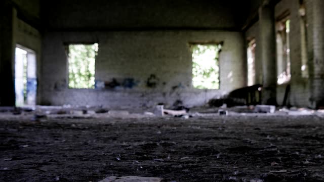Creepy-room-in-the-abandoned-bankrupt-company-plant
