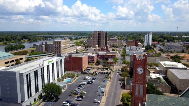 Aerial-View-Downtown-Alexandria-Louisiana-Rapides-Parish-USA