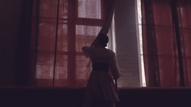 Beautiful-ballet-dance.-Morning.-Window.