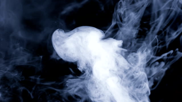 Lots-of-light-steam-on-black-isolated-background