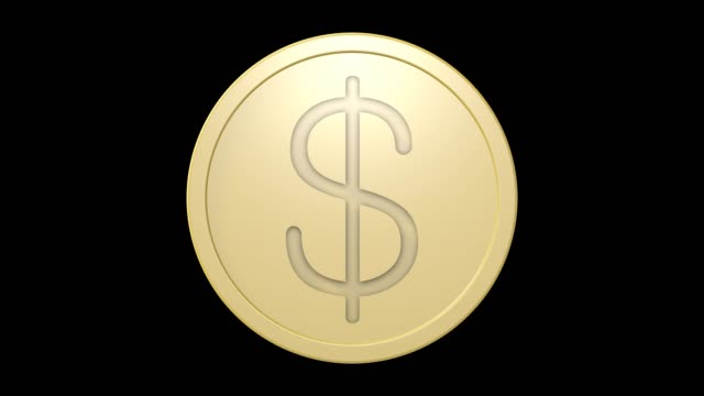 Dollarzeichen-auf-goldene-Münze