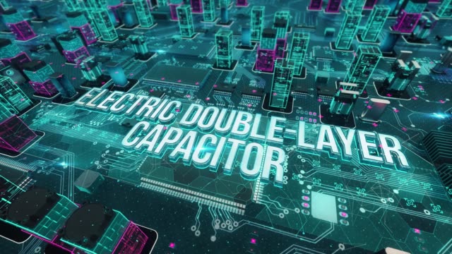Electric-double-layer-capacitor-with-digital-technology-concept