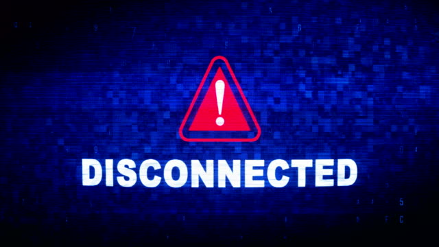 Disconnected--Text-Digital-Noise-Twitch-Glitch-Distortion-Effect-Error-Animation.