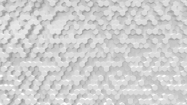 White-geometric-hexagonal-abstract-background.-3d-rendering