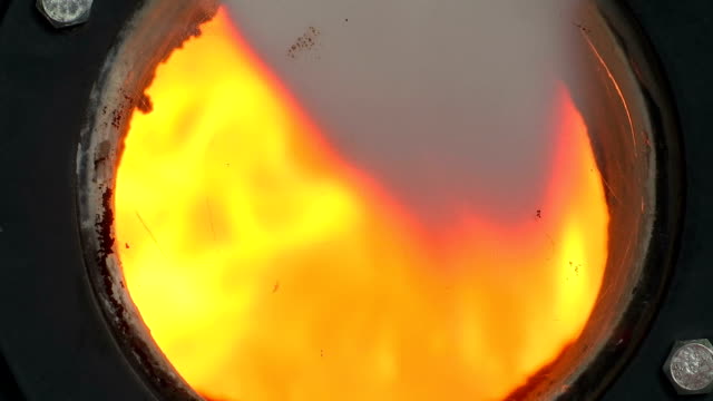 Burning-bio-mass-fuel
