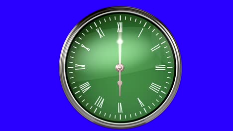 Moderne-Uhr-Timelapse-+-Chroma-Key-(Endlos-wiederholbar)