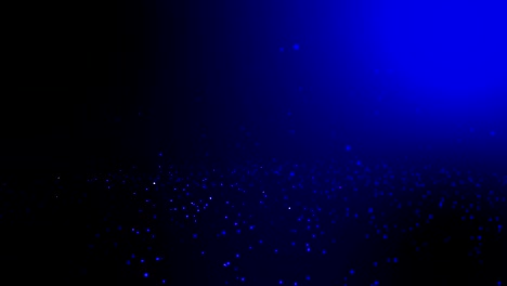 Nahtlose-Schleife-und-Endlos-wiederholbar-Animation-Bewegung-blauen-Kreis-fallen-Hintergrund,-Glühen-Teilchen-blau-Hintergrund