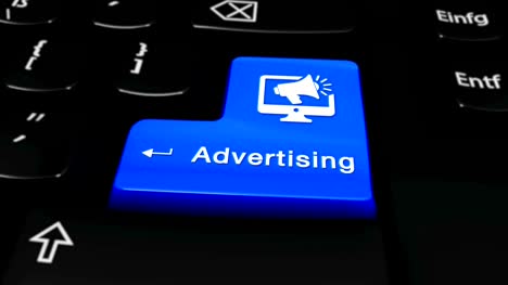 Advertising-Moving-Motion-On-Blue-Enter-Button-On-Modern-Computer-Keyboard-with-Text-and-icon-Labeled.-Selected-Focus-Key-is-Pressing-Animation.-Content-Marketing-Concept