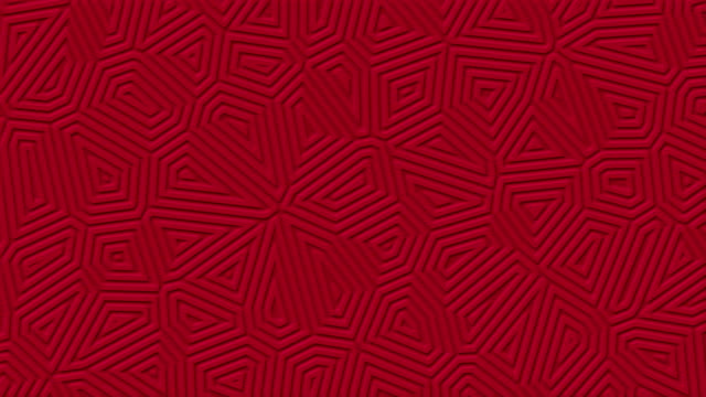 Dark-red-matte-geometric-surface-background.-Random-burgundy-abstract-lines-shapes-looped-move.