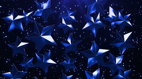 Blaue-Sterne-Hintergrund-Loop